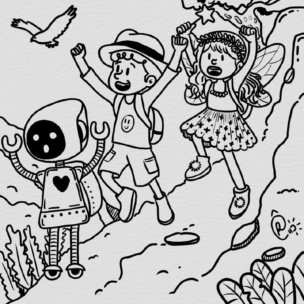 Children's Illustration - Inktober 2024 - Theme: Hike