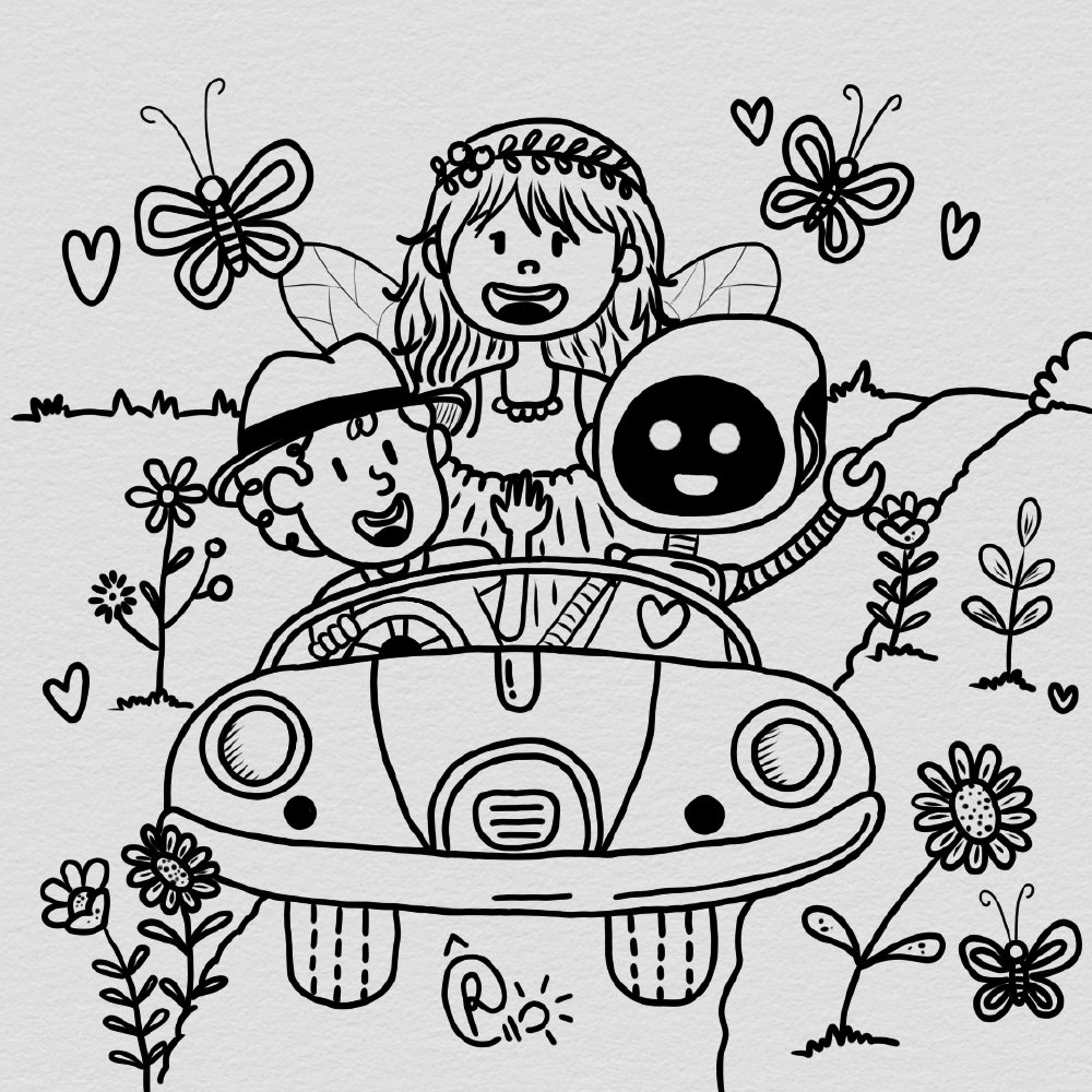 Children's Illustration - Inktober 2024 - Theme: Drive